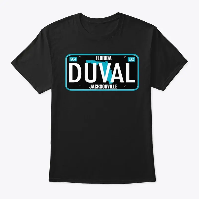 DUVAL TAG TEE (TEAL & BLACK)